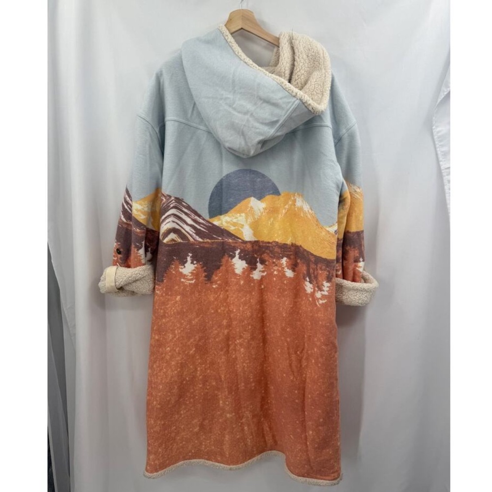 Free People Arcadia fleece landscape sweatshirt coat - Picture 5 of 9